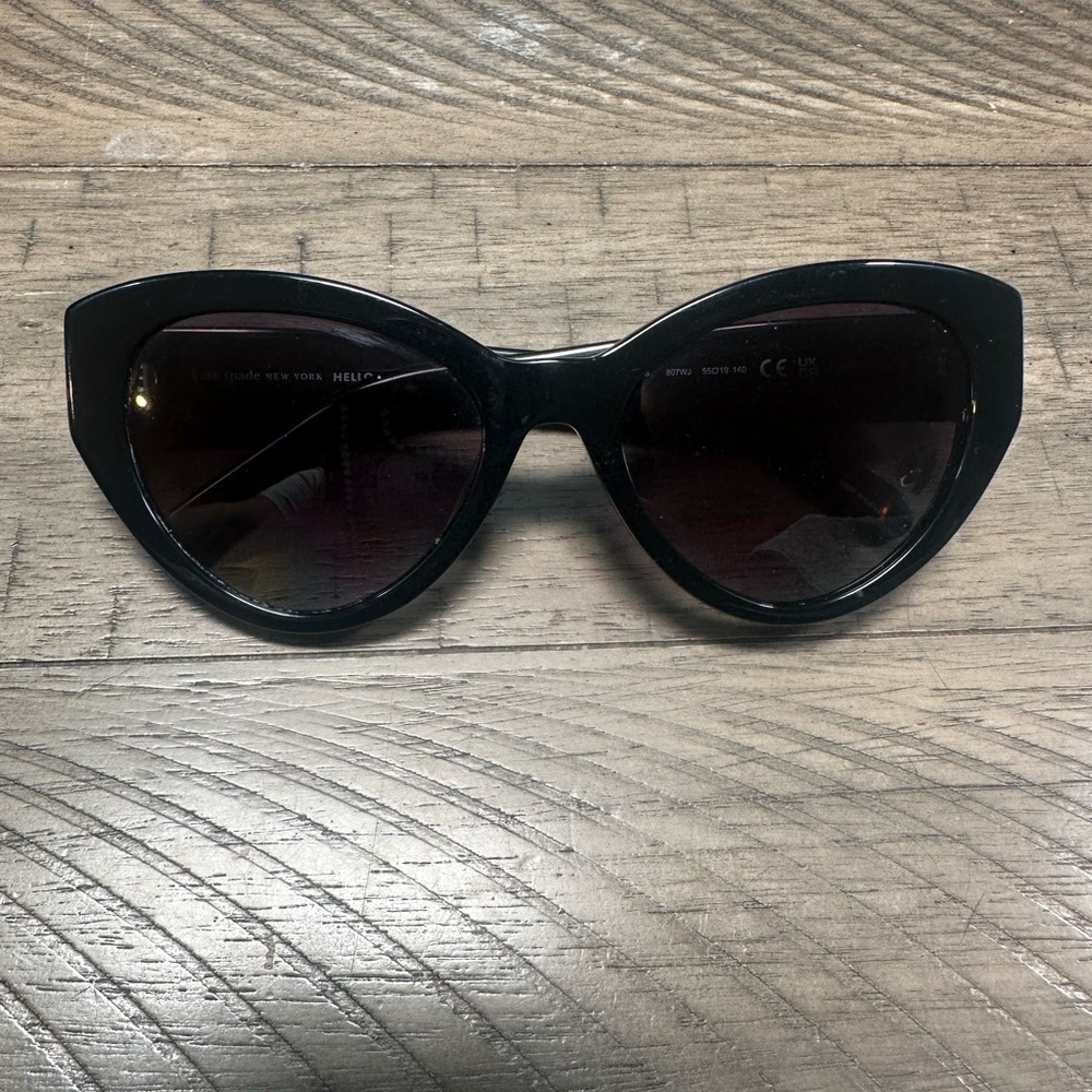Kate Spade Black Paisleigh Cat-Eye Sunglasses